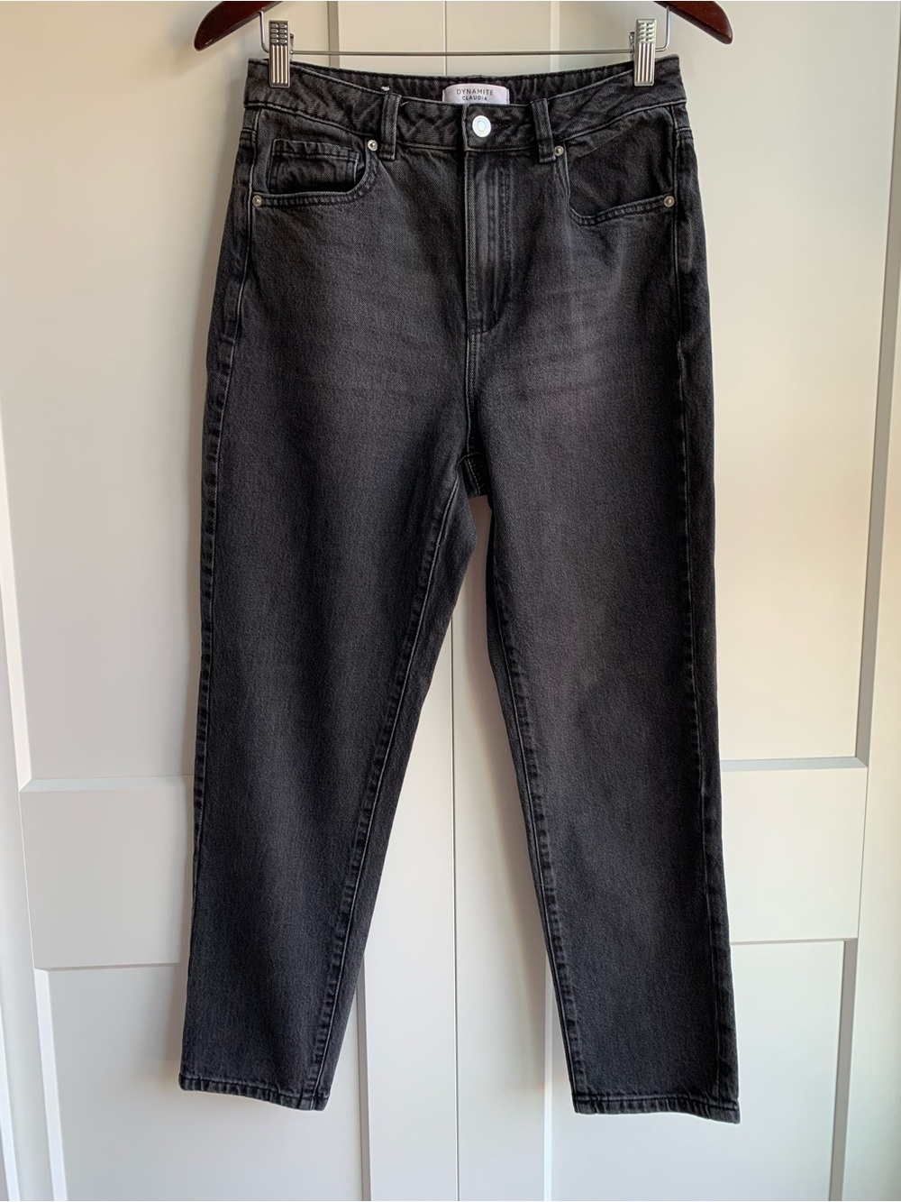 Dynamite Jeans Classic Black High-Waist Straight Leg Jeans size 28 - Picture 8 of 10